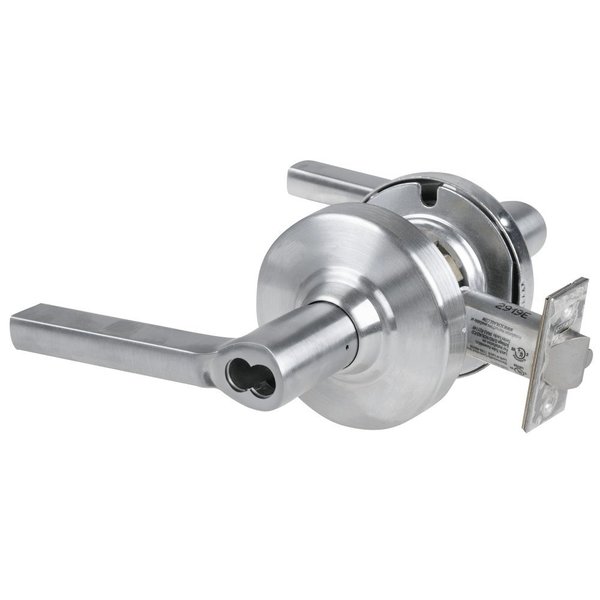 Schlage Grade 2 Storeroom Cylindrical Lock with Field Selectable Vandlgard, Latitude Lever, SFIC Less Core,  ALX80B LAT 626